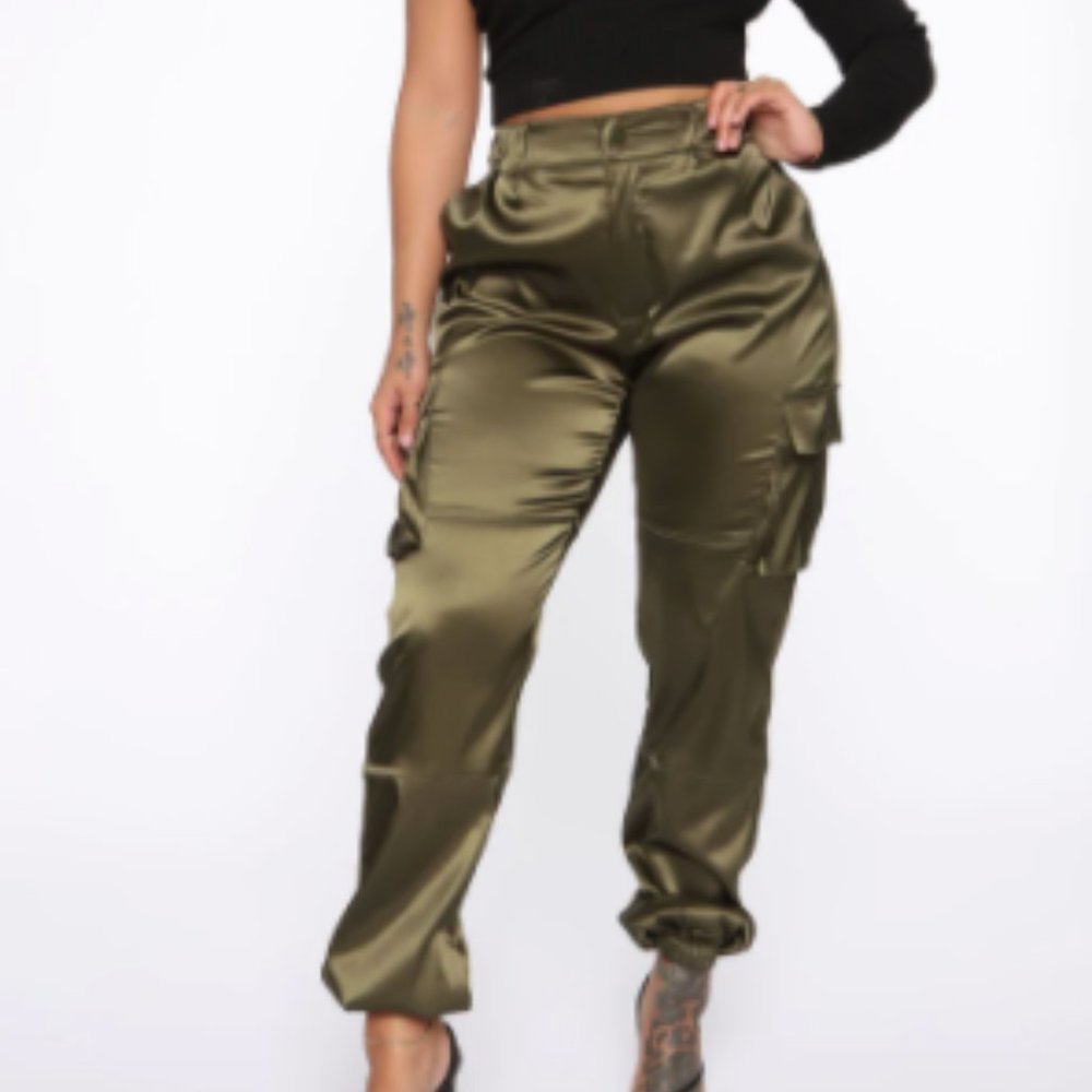 SATIN JOGGERS